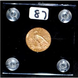 1912 $2 1/2 INDIAN GOLD COIN FROM SAFE DEPOSIT
