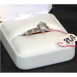 LADIES 10K WHITE GOLD 1.63CT DIAMOND SOLITAIRE