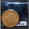 Image 1 : SCARCE 1897-S $20 LIBERTY GOLD COIN