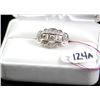 Image 1 : LADIES 14K WHITE GOLD VINTAGE DIAMOND RING
