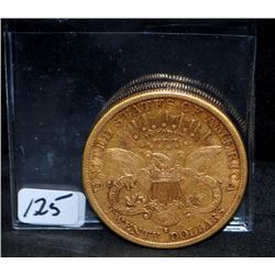 SCARCE 1890-S $20 LIBERTY GOLD COIN