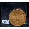 Image 1 : SCARCE 1890-S $20 LIBERTY GOLD COIN