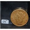 Image 2 : SCARCE 1890-S $20 LIBERTY GOLD COIN