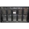 Image 1 : TEN 1 OUNCE JOHNSON-MATTHEY .999 FINE SILVER BARS