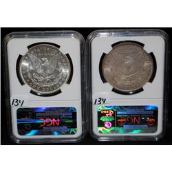 1885 & 1899-0 MORGAN DOLLARS - NGC MS64