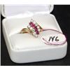Image 1 : LADIES 14K RUBY & DIAMOND FASHION RING