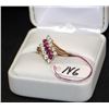 Image 3 : LADIES 14K RUBY & DIAMOND FASHION RING