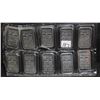 Image 1 : TEN 1 OUNCE JOHNSON-MATTHEY .999 FINE SILVER BARS