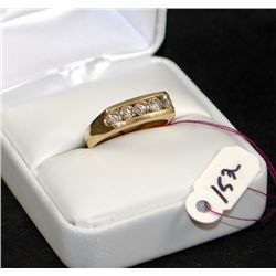 LADIES 14K YELLOW GOLD DIAMOND RING
