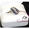 Image 1 : LADIES 14K STARBRITE DIAMOND & SAPPHIRE RING