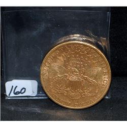 SCARCE 1902-S $20 LIBERTY GOLD COIN