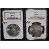 Image 2 : 1898-0 & 1896 MORGAN DOLLARS - NGC MS64