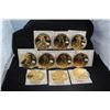Image 1 : SET OF 10 GIANT 1/2 POUND GOLDEN EAGLE COINS
