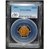 Image 2 : SCARCE 1914 $2 1/2 INDIAN GOLD COIN - PCGS MS61
