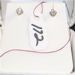 PAIR OF 14K DIAMOND STUD EARRINGS