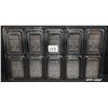 Image 1 : TEN 1 OUNCE JOHNSON-MATTHEY .999 FINE SILVER BARS