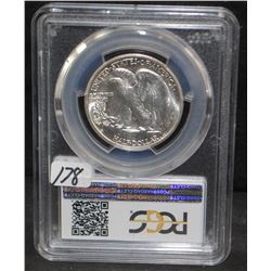 RARE 1941-S WALKING LIBERTY HALF - PCGS MS65