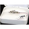 Image 1 : LADIES 14K WHITE GOLD PRINCESS CUT DIAMOND RING