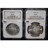 Image 2 : 1880-S & 1881-S MORGAN DOLLARS - NGC MS64