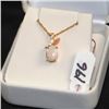 Image 3 : LADIES 14K OPAL & DIAMOND FASHION PENDANT