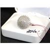 Image 3 : LADIES 14K WHITE GOLD DIAMOND CLUSTER RING