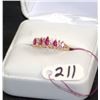 Image 1 : LADIES 10K RUBY & DIAMOMD FASHION RING