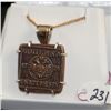 Image 2 : 1726 RUSSIAN14K YELLOW GOLD & 925 STERLING PENDANT