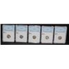 Image 2 : FIVE GRADED MERCURY DIMES