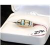 Image 1 : 14K YELLOW GOLD DOMED OPAL RING