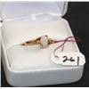 Image 1 : LADIES 10K OPAL & DIAMOND FASHION RING