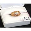 Image 1 : LADIES 10K OPAL & DIAMOND FASHION RING