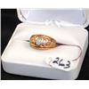 Image 3 : LADIES 10K OPAL & DIAMOND FASHION RING