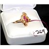 Image 1 : LADIES 14K RUBY & DIAMOND FASHION RING