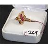 Image 2 : LADIES 14K RUBY & DIAMOND FASHION RING