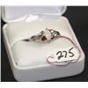 Image 1 : LADIES 14K OPAL, GARNET & DIAMOND FASHION RING