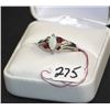Image 2 : LADIES 14K OPAL, GARNET & DIAMOND FASHION RING