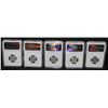 Image 1 : FIVE NGC GRADED FOREIGN COINS