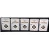 Image 2 : FIVE NGC GRADED FOREIGN COINS