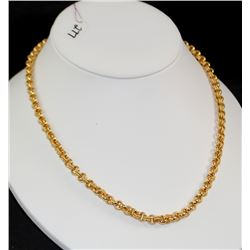 18K YELLOW GOLD NECKLACE