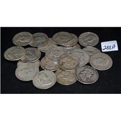 20 FRANKLIN HALF DOLLARS FROM SAFE DEPOSIT