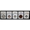 Image 2 : FIVE NGC GRADED FOREIGN COINS