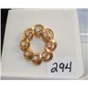 Image 2 : LADIES VINTAGE 14K PEARL BROOCH