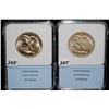 Image 1 : TWO NNC GRADED WALKING LIBERTY HALF DOLLARS