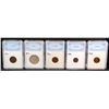 Image 2 : FIVE NNC GRADED FOREIGN COINS
