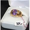 Image 2 : LADIES 14K AMETHYST RING