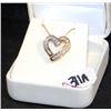 Image 3 : 10K YELLOW GOLD HEART SHAPED DIAMOND PENDANT