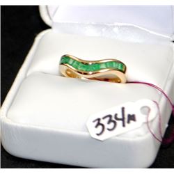 LADIES 14K EMERALD RING