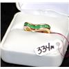 Image 1 : LADIES 14K EMERALD RING