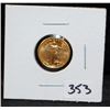 Image 2 : AMERICAN EAGLE 1/10TH OZ GOLD COIN
