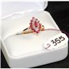 Image 1 : LADIES 14K RUBY & DIAMOND RING